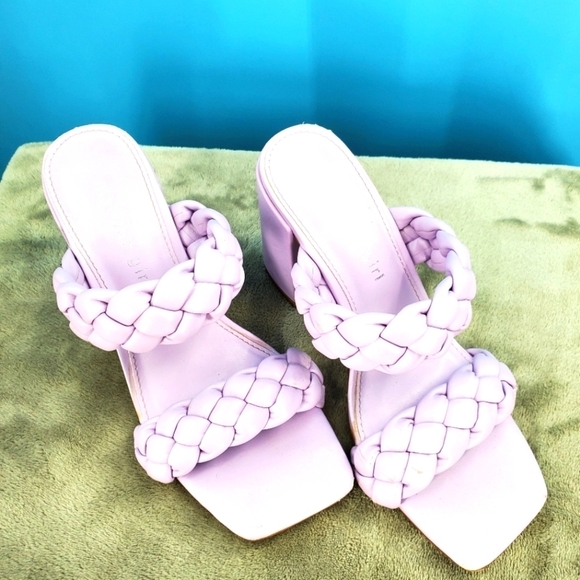 Madden Girl lilac square toe block heels 6 - Picture 1 of 13
